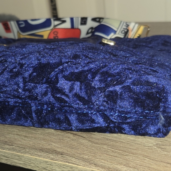 INC Velvet Blue Clutch Crossbody - Picture 14 of 15